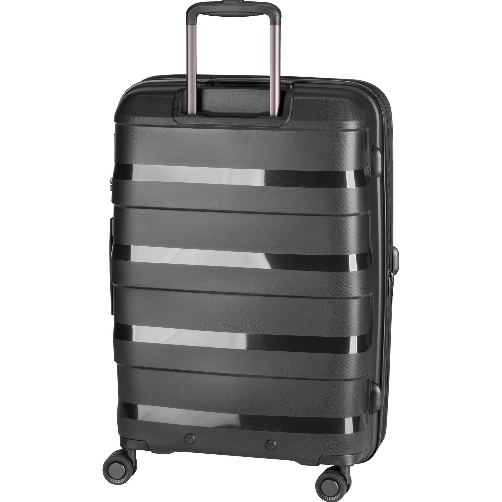 Stratic, Koffer, Straw+ - Hartschalenkoffer, Schwarz, (74 l, M (50 - 90l))