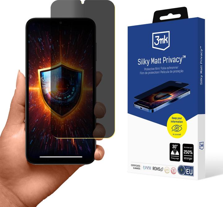 Immagine prodotto 3MK Samsung Galaxy M15 5G - Privacy opaca e setosa (Samsung Galaxy A15 5G)