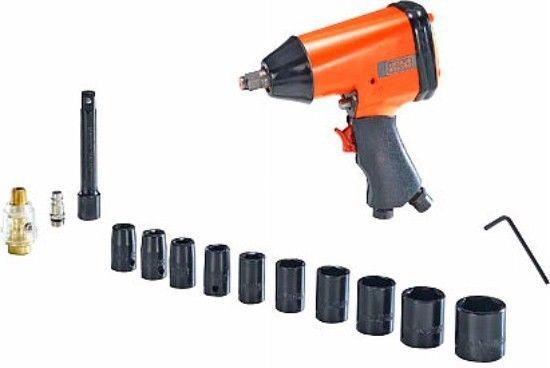 Actual product image Black & Decker Black + DECKER 1/2 "PNEUMATIC WRENCH + SOCKETS 10 pcs.