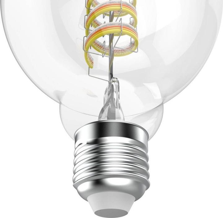 Image du produit Hama Lampe LED intelligente, Matter, E27, globe, filament G95, RGBW, dimmable, avec application (E27, 470 lm, 1x)