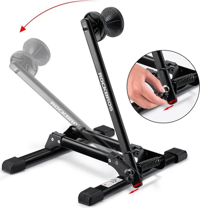 Produktbild Rockbros 27210001001 Klappbarer Fahrradständer – Schwarz (Apple iPhone 16)