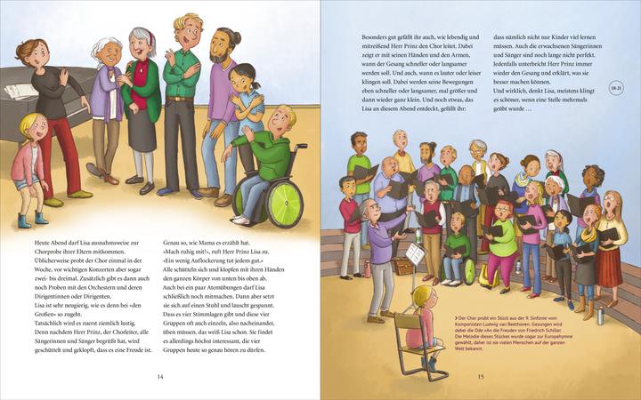 Immagine prodotto Wir singen im Chor! (Das musikalische Bilderbuch mit CD) (Tedesco, Jutta Berend, Marko Simsa, 2021)