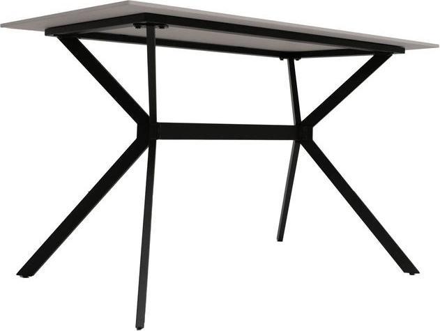 Image du produit Mendler Esszimmertisch HWC-O58, Sinterstein Metall, Marmor-Optik 120cm – weiss