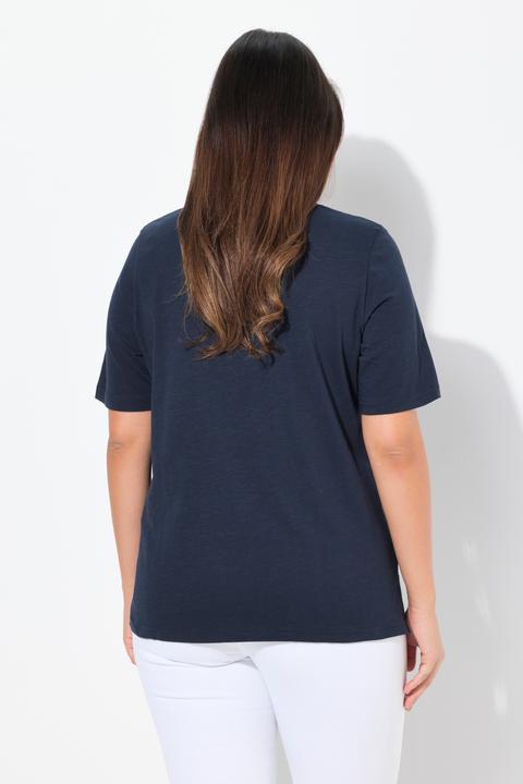 Produktbild Ulla Popken T-Shirt, Smile, Classic, V-Ausschnitt, Halbarm (58)