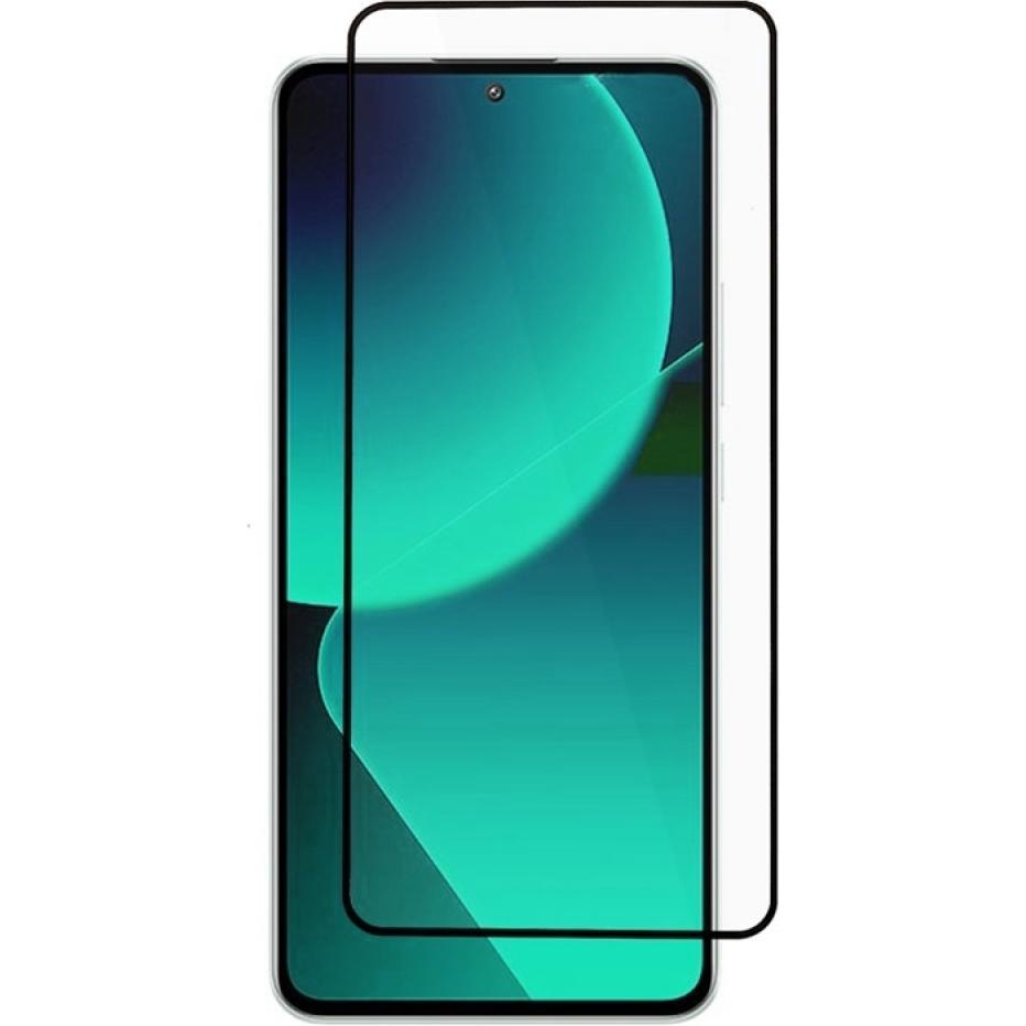 Screenguard Xiaomi 13T Full Screen Panzerglas Schutzfolie 2.5D 9H (1 Stück, Xiaomi 13T), Smartphone Schutzfolie, Schwarz