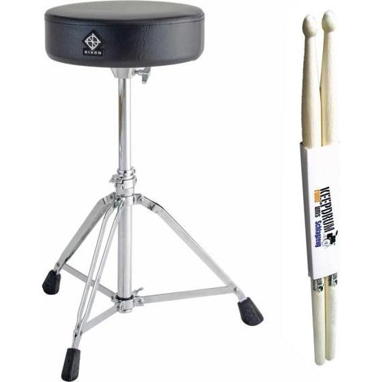 Thumbnail - Dixon PSN-8 Drumhocker mit Drumsticks (Drummersitz), Zubehör Instrumente
