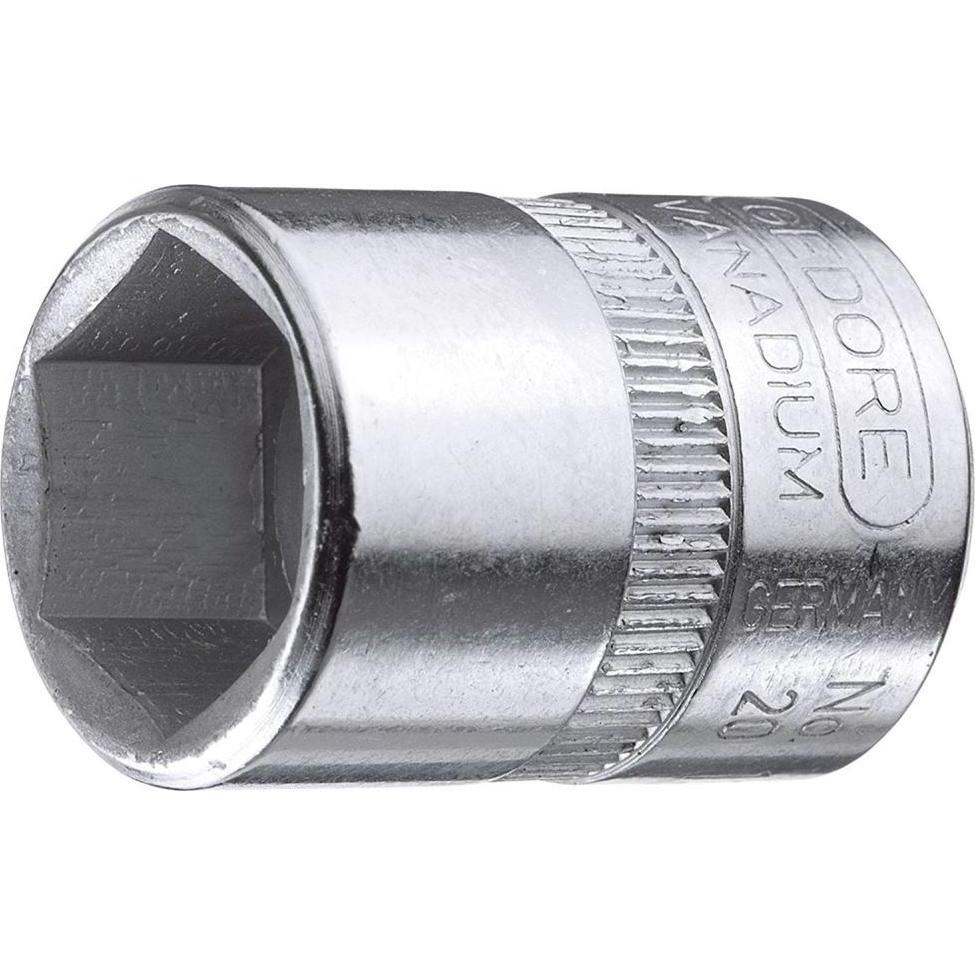 Gedore, Steckschlüssel + Stecknuss, 20 12 Steckschlüsseleinsatz 1/4", 6-kant, 12 mm (12 mm)