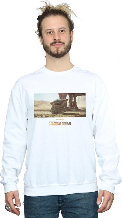 Actual product image Star Wars Mens The Mandalorian The Child Concept Art Sweatshirt (5XL)