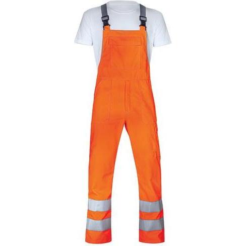 Uvex Safety, Arbeitshose, Latzhose uvex protection flash orange, warnorange 98 (98)