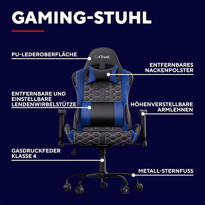 Actual product image Trust GXT 708B Resto Universal Gaming Chair Black