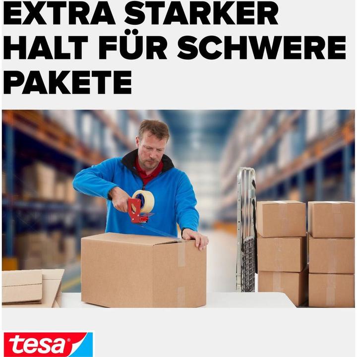 Produktbild tesa tesapack SOLID & STRONG Packband, leise abrollbar (50 mm)