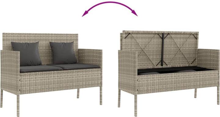 Image du produit vidaXL Ensemble salon de jardin 10 pièces avec coussins