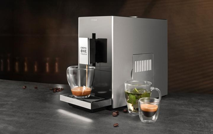 Produktbild Trisa Crema One Touch 6220.4212 Kaffeevollautomat Titan-Schwarz