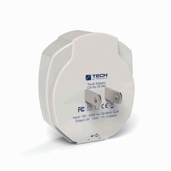 Produktbild Travel Blue 2fach USB WallCharger 2.1A USA Anschluss (2 Ports)