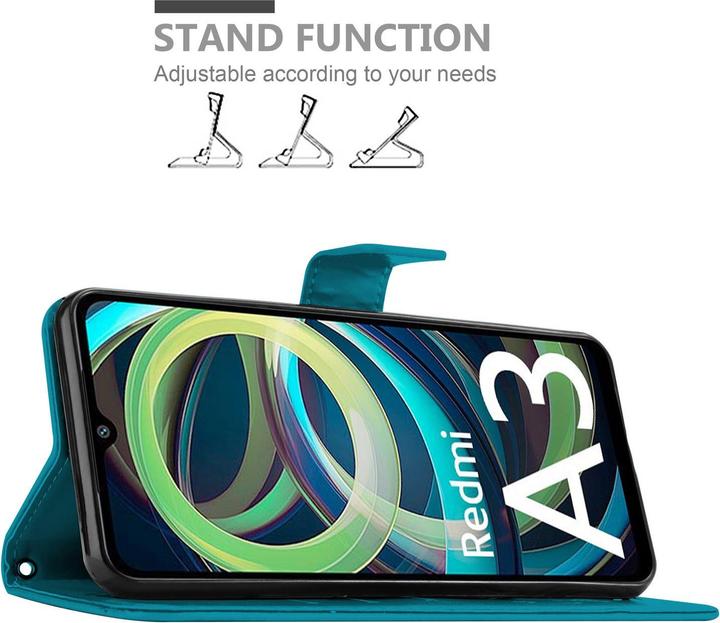 Immagine prodotto Cadorabo Custodia per Xiaomi RedMi A3 / A3X Flower Book (Xiaomi Redmi A3)