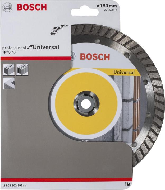 Produktbild Bosch Professional Zubehör Diamanttrennscheibe Standard for Universal Turbo, 180x22,23x2,5x10 mm, 1er-Pack