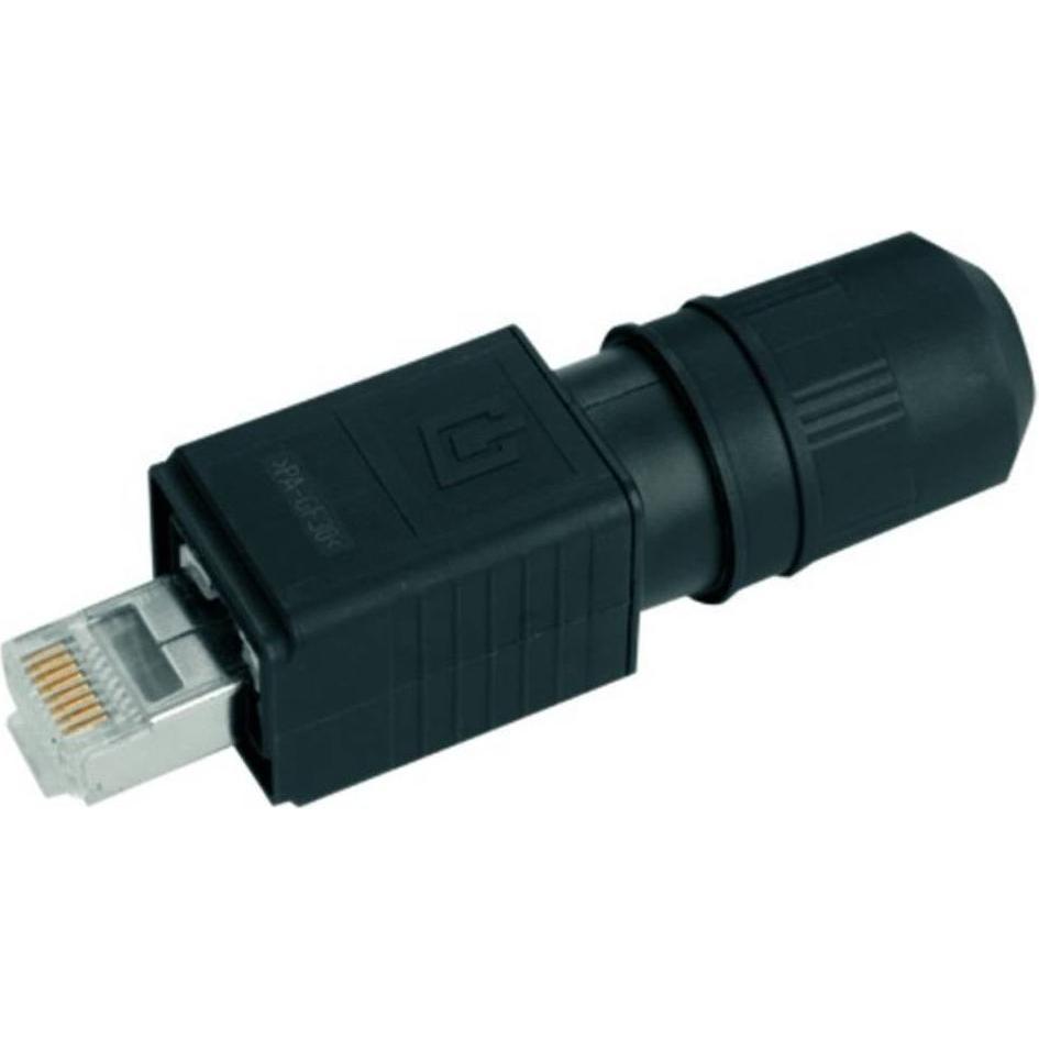 Telegärtner RJ45-Steckerset Variante 4 Stecker, gerade Pole: 8P8C J80026A0013 Schwarz J80026A0013 1 St., Elektronikkabel...