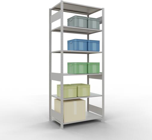 Actual product image Schulte Lagertechnik MULTIplus150 basic racking system with length ledgers
