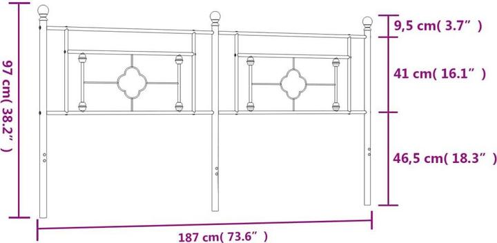 Actual product image vidaXL Jana (187 x 3 x 97 cm)