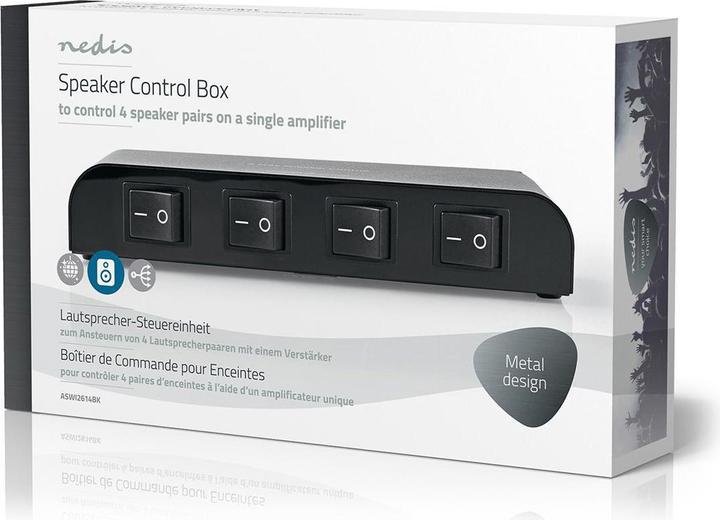 Actual product image Nedis Loudspeaker control unit - Control box - Loudspeaker impedance: 4-16 ohms - Maximum load: 1.5 - 1.5