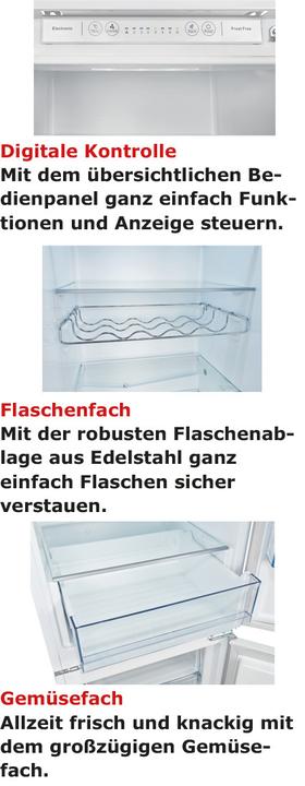 Produktbild Exquisit Exqu Einb.K?hlGefrKomb. EKGC27070NFF010E 814650300, Festt?r (246 l)