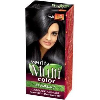 Venita Nero Tinta Per Capelli, Tintura Per Capelli Multicolore 1.0Ack 100Ml (Nero)
