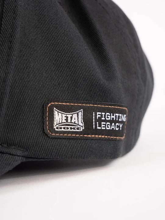 Actual product image Metal Boxe Baseball cap with embroidered logo (One size)