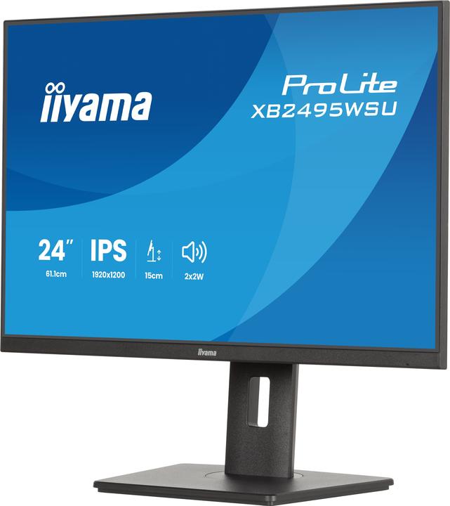 Produktbild iiyama 60.5cm (24") XB2495WSU-B1 16:10 HDMI+DP+USB-C IPS (1920 x 1200 Pixel, 24.10")