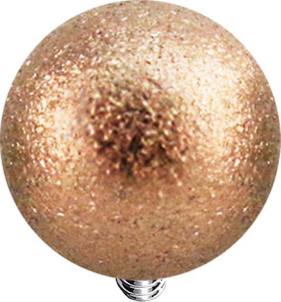 Immagine prodotto Star Piercing Palla di ancoraggio dermica color oro rosa maculato (senza ottone, Acciaio chirurgico 316L)
