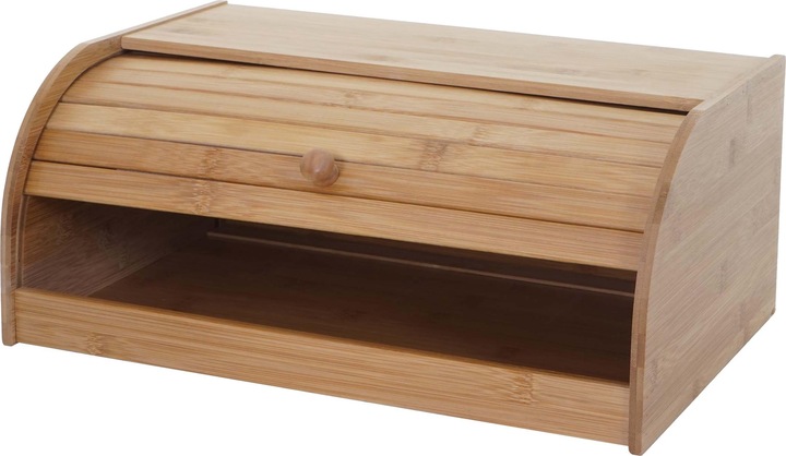 Produktbild Mendler Brotkasten, Brotbehälter Brotkorb, Bambus Rolldeckel - 17x40x28cm, ohne Schublade