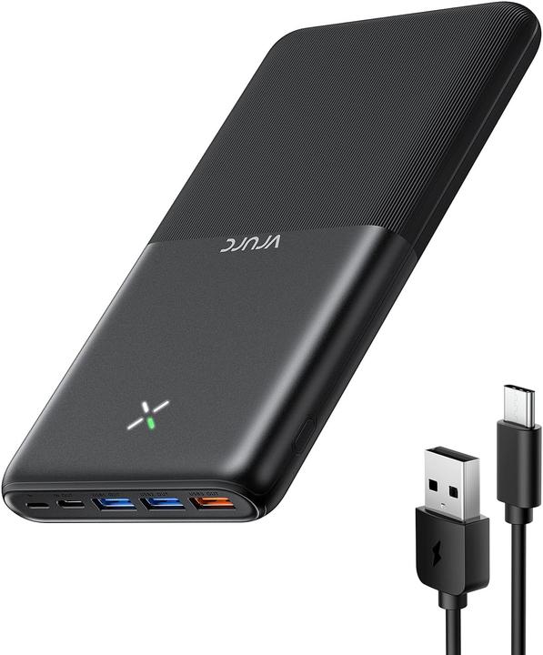 Actual product image Vrurc Powerbank 30000mAh, 22.5W, 4 Ausgänge, 3 Eingänge (30000 mAh, 22.50 W)