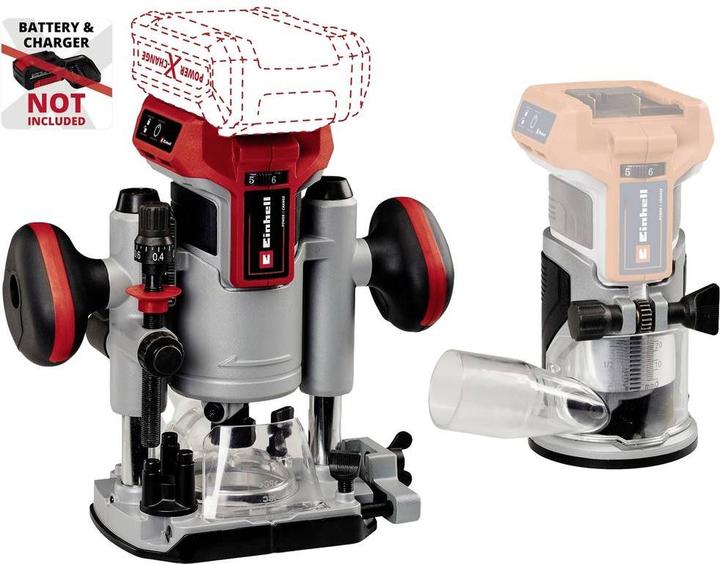 Image du produit Einhell Set bestehend aus Akku-Ober-& Kantenfräse TP-RO 18 Li BL - Solo und