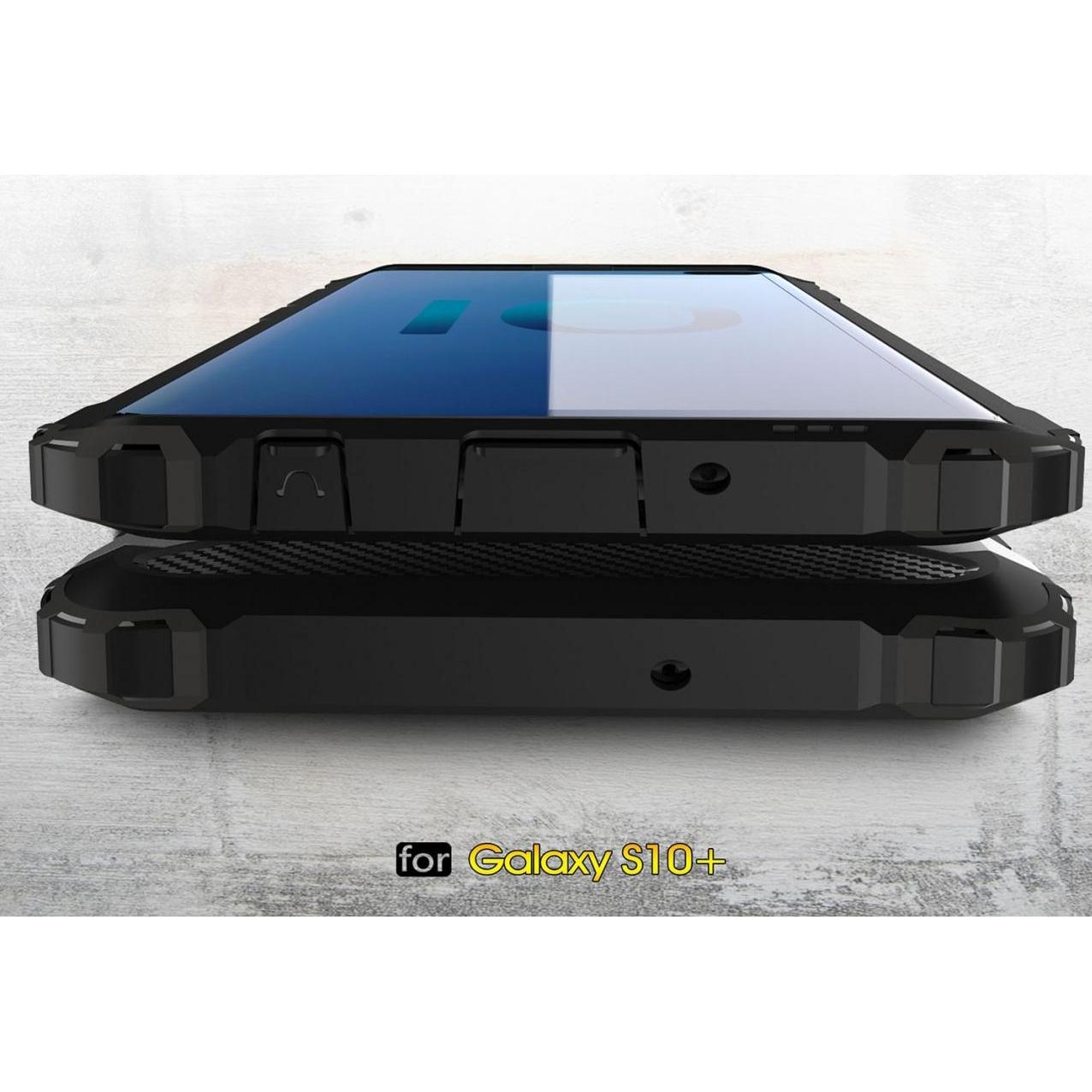 Thumbnail - Screenguard AdventureCase Samsung Galaxy S10+ Hybrid Hülle (Samsung Galaxy S10+), Smartphone Hülle, Schwarz