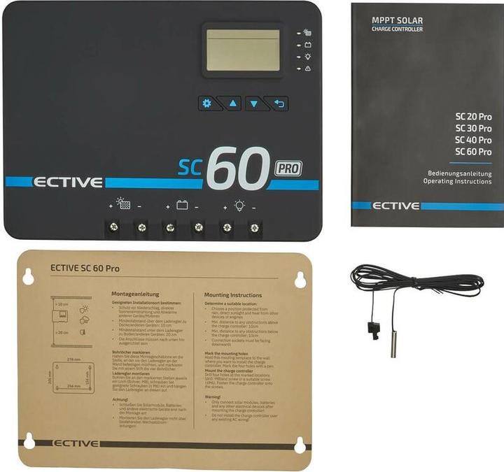 Actual product image Ective SC 60 Pro MPPT solar charge controller 12V/24V/36V/48V 60A