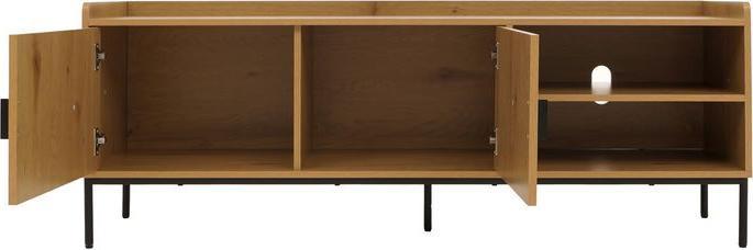 Actual product image Mendler TV-Rack HWC-O39, Melamin MDF 56x150x40cm – natur (150 x 40 x 56 cm)