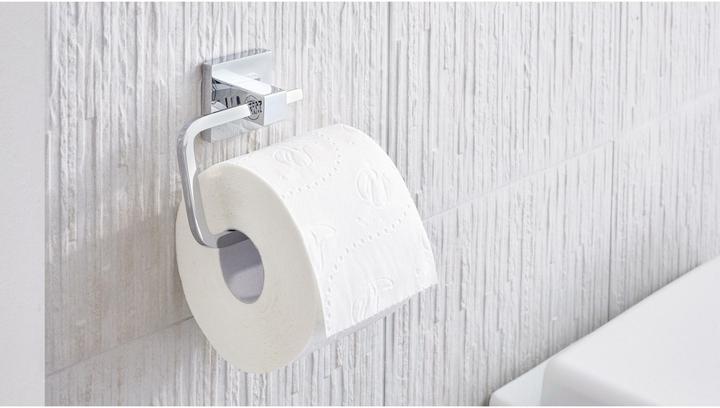 Actual product image tesa DELUXXE toilet roll holder incl. adhesive solution without drilling