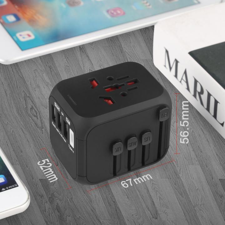 Produktbild Otravel Multi-National Travel Adapter US-Charger B / ungeerdet (Kunststoffkabelbinder, 67 mm, 100 Stk.)