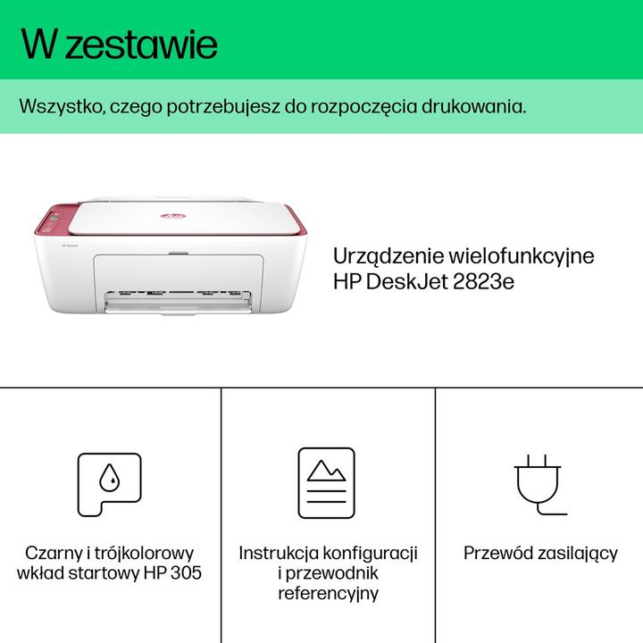 Actual product image HP DeskJet 2823e AIO printer (Ink, Colour)