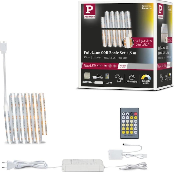 Actual product image Paulmann MaxLED 500 Full-Line COB Stripe Set (White, 150 cm, Indoor)