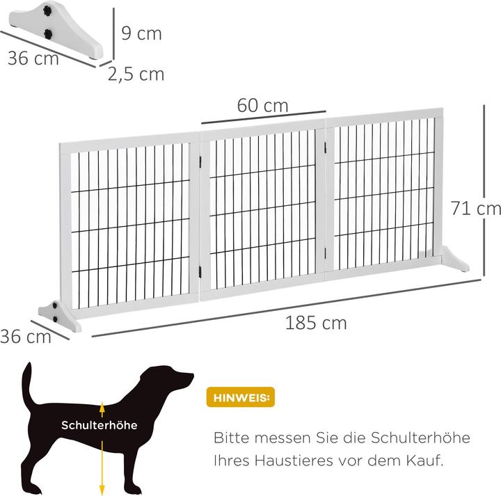 Actual product image PawHut Barrier fence for dogs (60 cm)