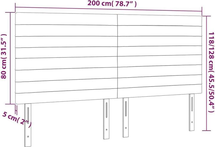 Image du produit VidaXL Ivy (200 x 5 x 128 cm)