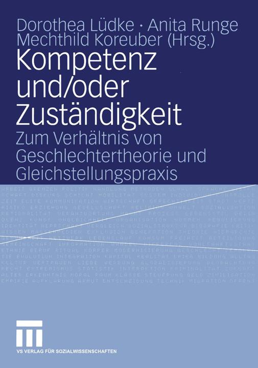 Produktbild Kompetenz und/oder Zuständigkeit (Deutsch, Anita Runge, Dorothea Lüdke, Mechthild Koreuber, 2005)