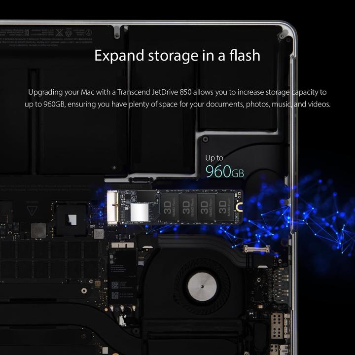 Actual product image Transcend JetDrive 855 (0.96 TB)