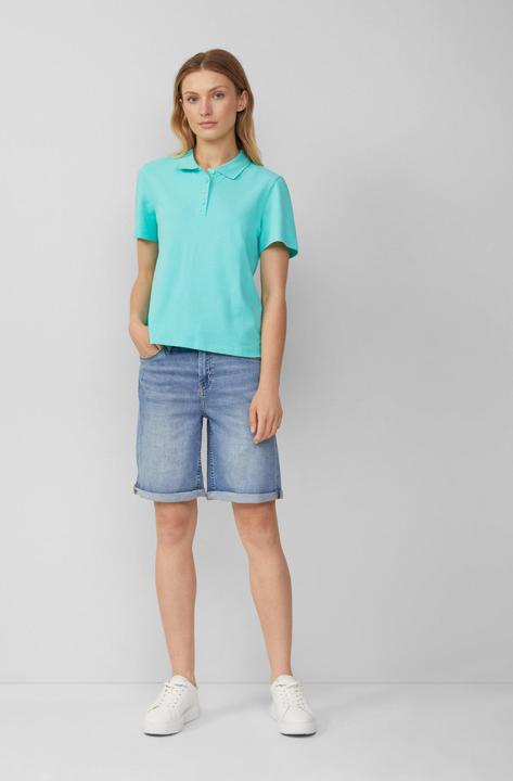 Produktbild S.Oliver Polo-Shirt Verkürztes Poloshirt aus Baumwollpiqué (42)