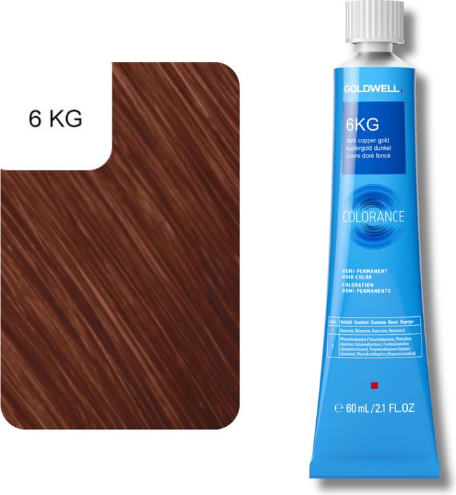 Actual product image Goldwell Colorance Tube Demi-Permanente (6KG Copper Gold Dark)