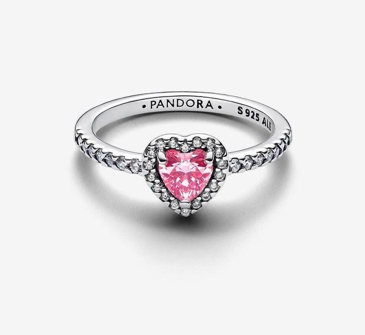 Produktbild Pandora Rosa erhöhte Herzkette (54, 925 Silber)