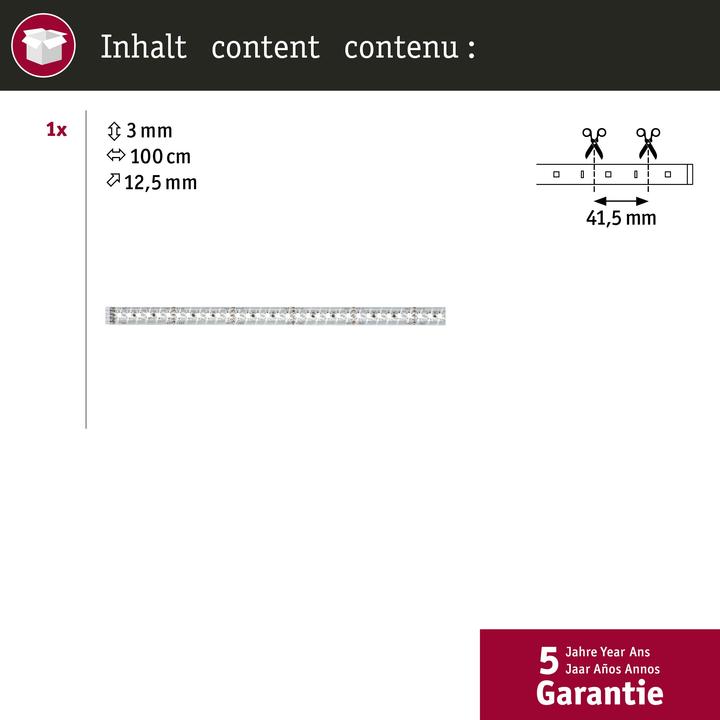 Produktbild Paulmann MaxLED 1000 Stripe (Tageslicht, 100 cm, Indoor)