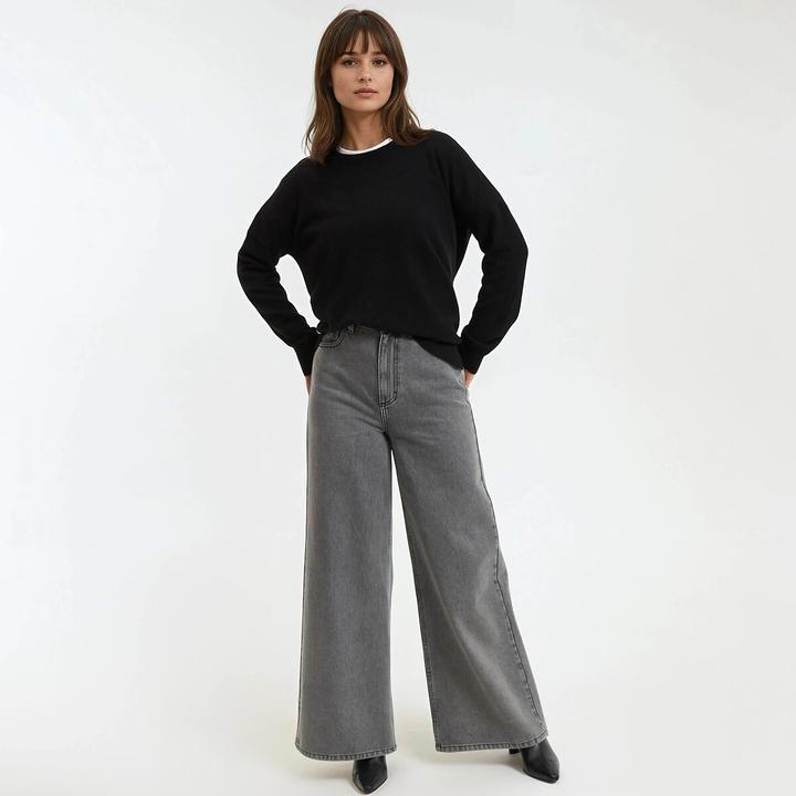 Image du produit La Redoute Collections Kaschmir-Pullover mit rundem Ausschnitt (S)