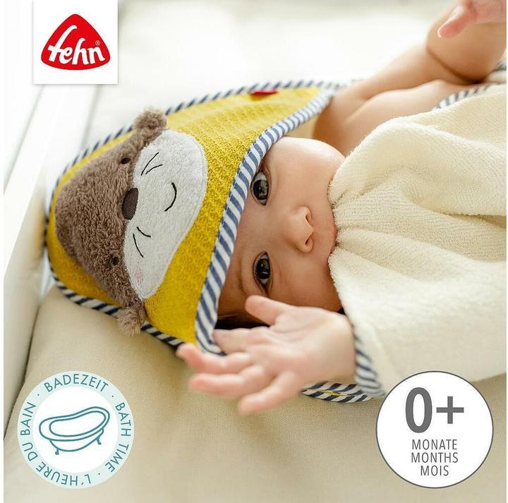 Produktbild Fehn Kapuzenbadetücher & Handtücher Kapuzenbadetuch 80 x 80 cm - Otter (80 x 80 cm)