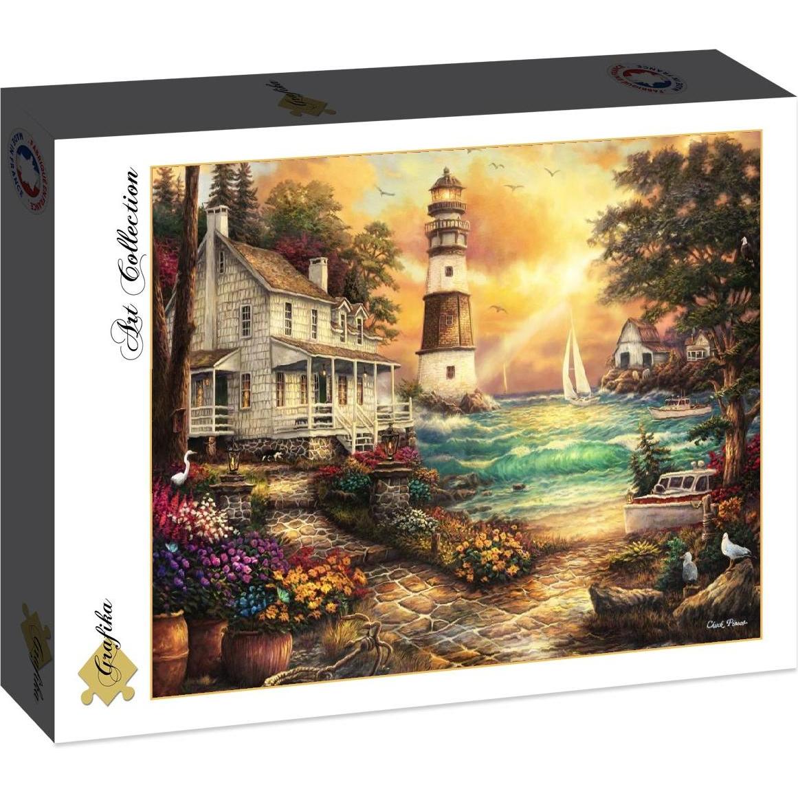 Grafika Puzzle 2000 pezzi Chuck Pinson - Cottage in riva al mare